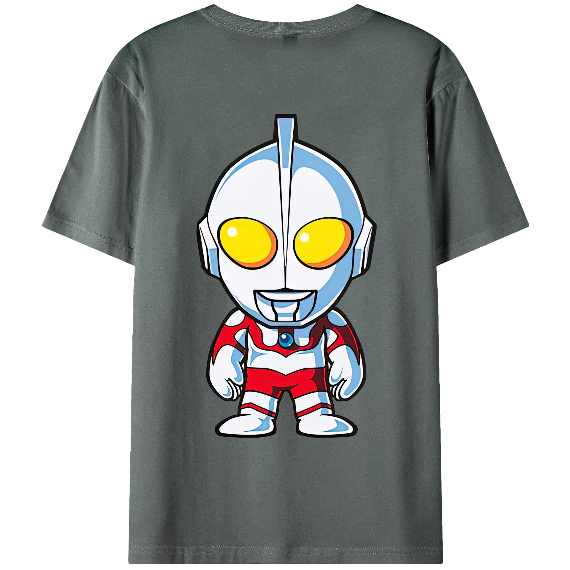 （画像用） ウルトラマン Ultraman 綿100％ メンズ半袖Tシャツ（バックプリント） 通気性